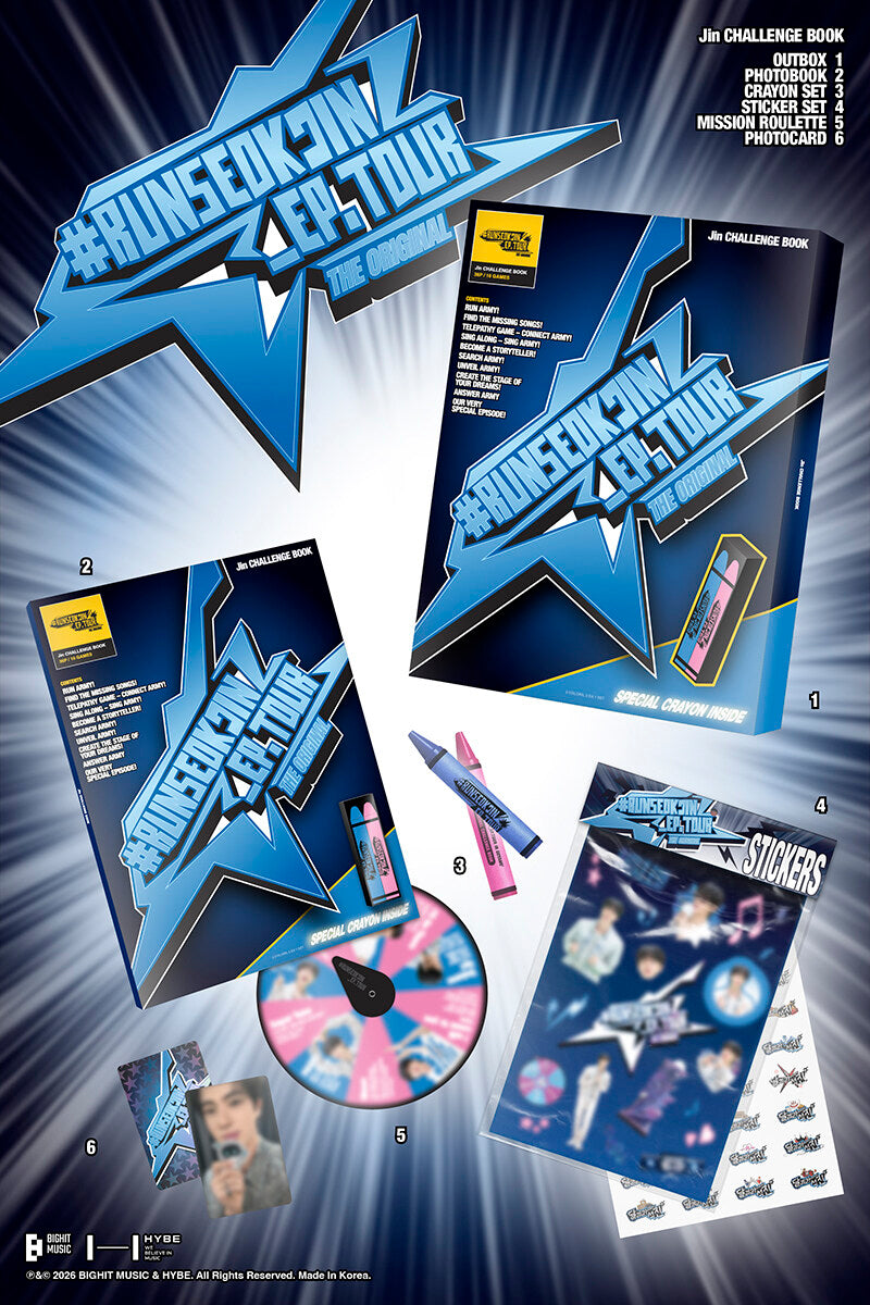 (PRE-ORDER 2026-01-26) JIN (BTS) - CHALLENGE BOOK.