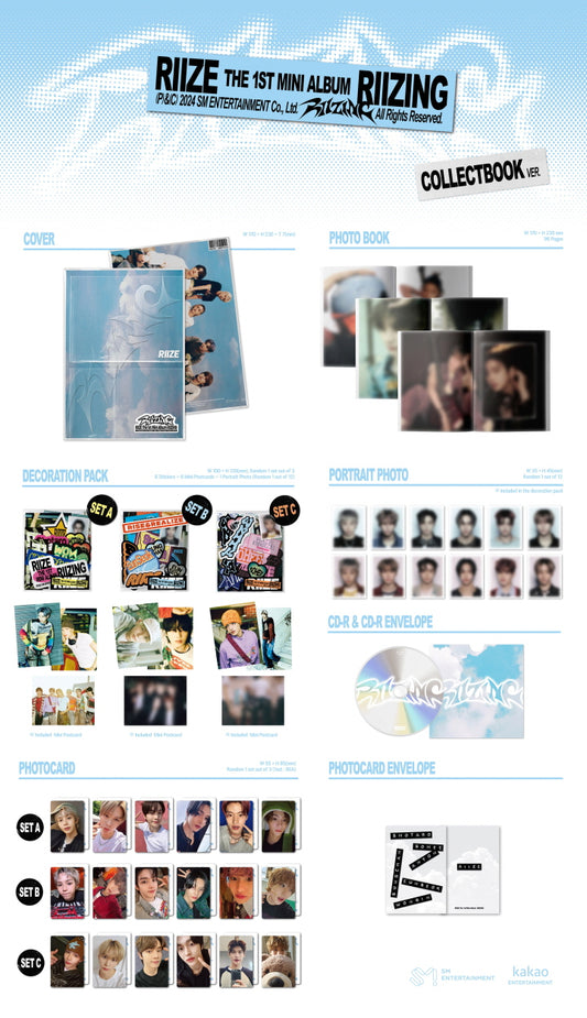 RIIZE 1st Mini Album RIIZING Collectbook Version.