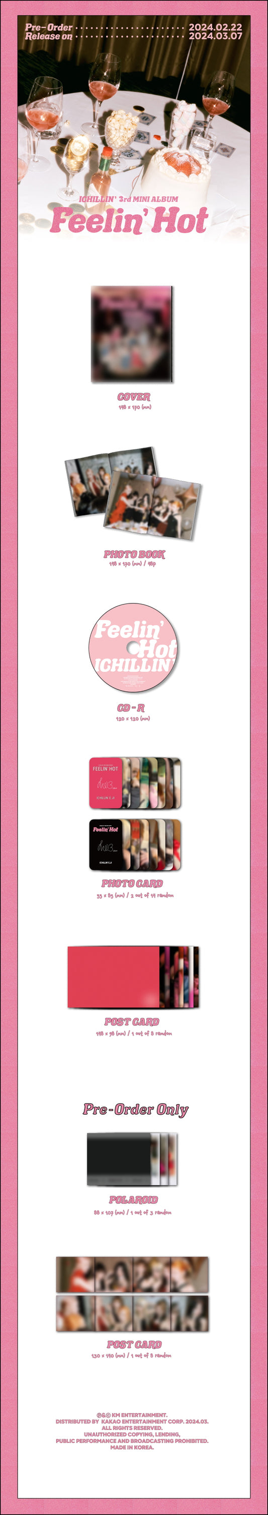 ICHILLIN' 3rd Mini Album Feelin' Hot.