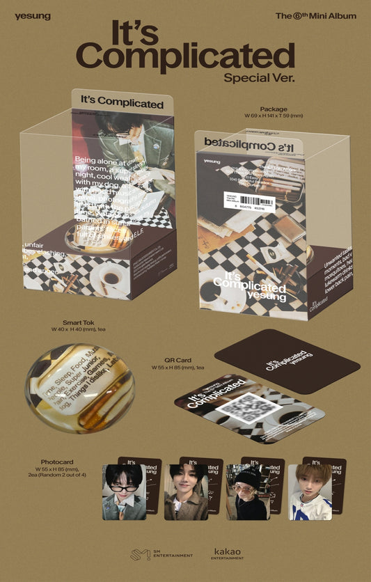 YESUNG (SUPER JUNIOR) - 6th Mini Album It's Complicated Special Version (Smart Album)