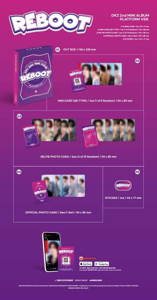 DKZ 2nd Mini Album Reboot Platform Version.