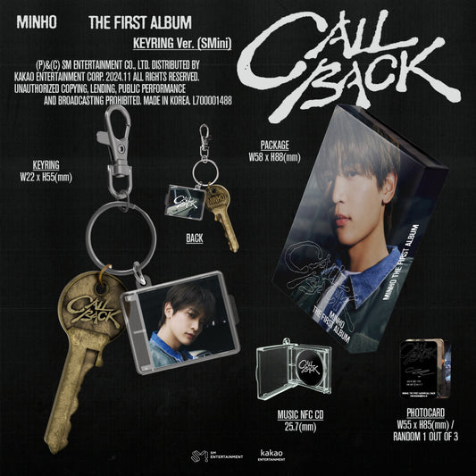 Minho (SHINee) - 1st Album Call Back Keyring Version (SMini Version).
