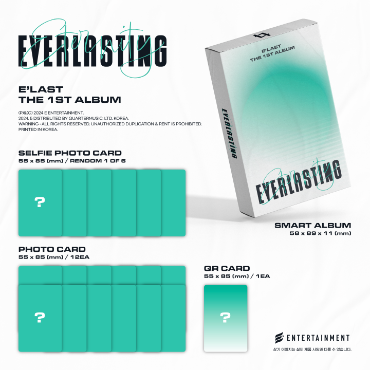 E'LAST 1st Album Everlasting Smart Album (2 Versions) Random 1ea.