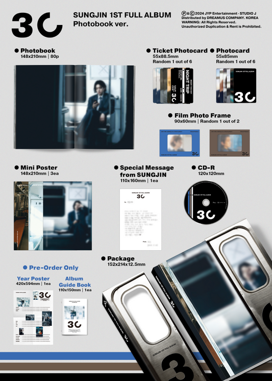 Sungjin (Day6) - 1st Full Album 30 Photobook Version.