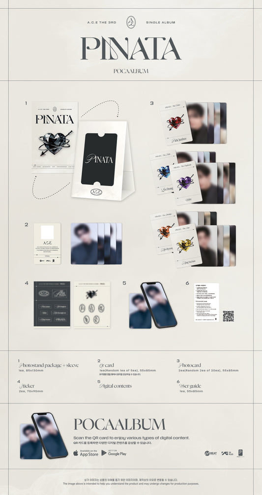 A.C.E - 3rd Single Album PINATA POCAALBUM Version.