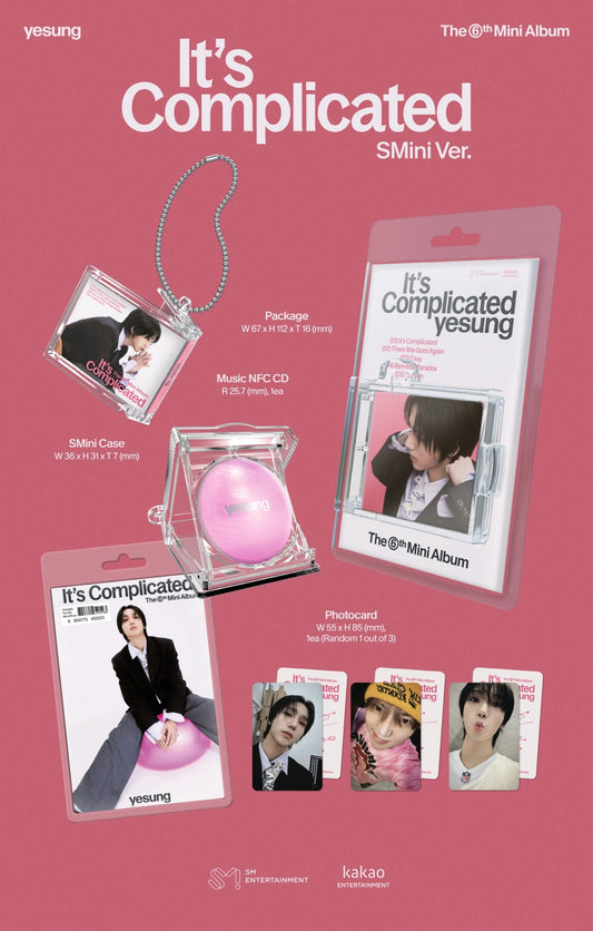 YESUNG (SUPER JUNIOR) - 6th Mini Album It's Complicated SMini Version