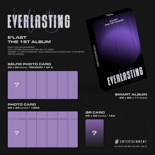 E'LAST 1st Album Everlasting Smart Album (2 Versions) Random 1ea.