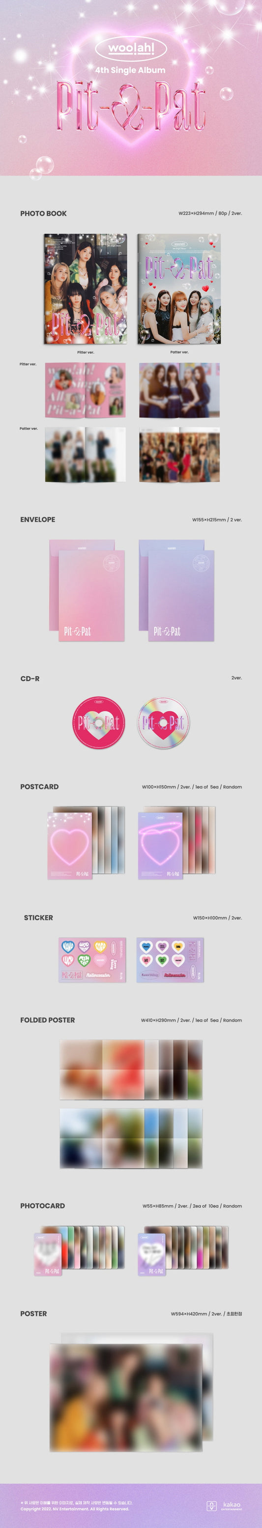 woo!ah! (Wooah) 4th Single Pit-a-Pat (2 Versions).