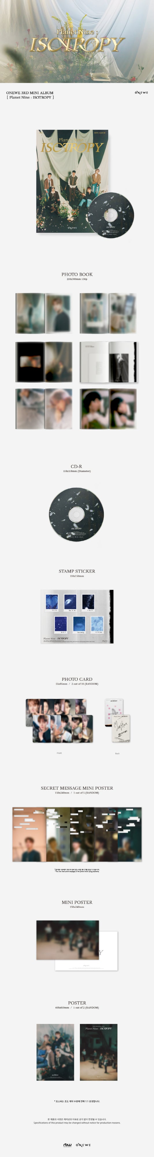Onewe 3rd Mini Album Planet Nine: Isotropy.