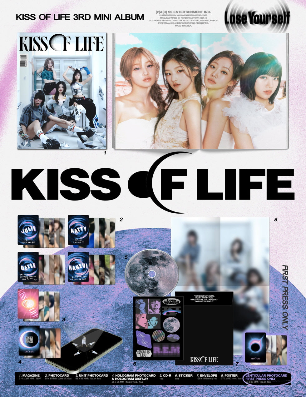 Kiss of life - 3rd Mini Album Lose Yourself Magazine Version.