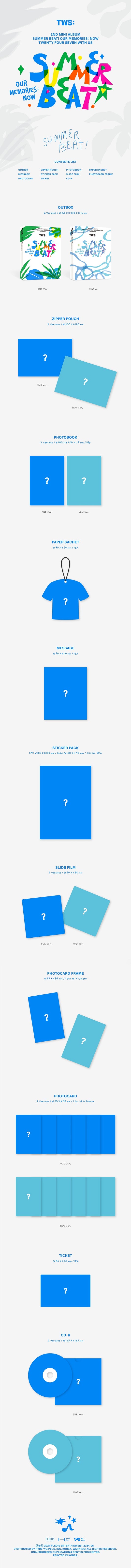 TWS 2nd Mini Album Summer Beat (2 Versions).