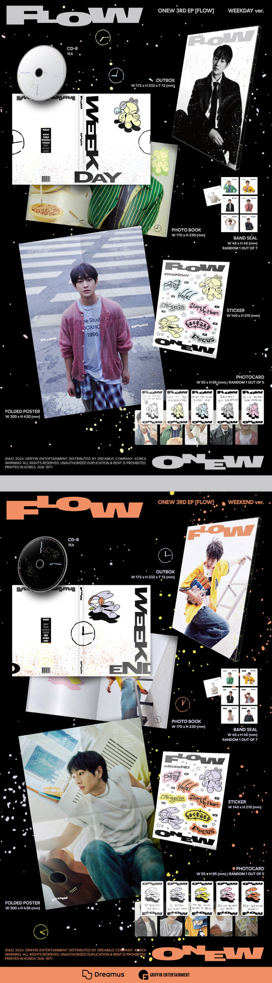 Onew (SHINee) 3rd Mini Album Flow (2 Versions).