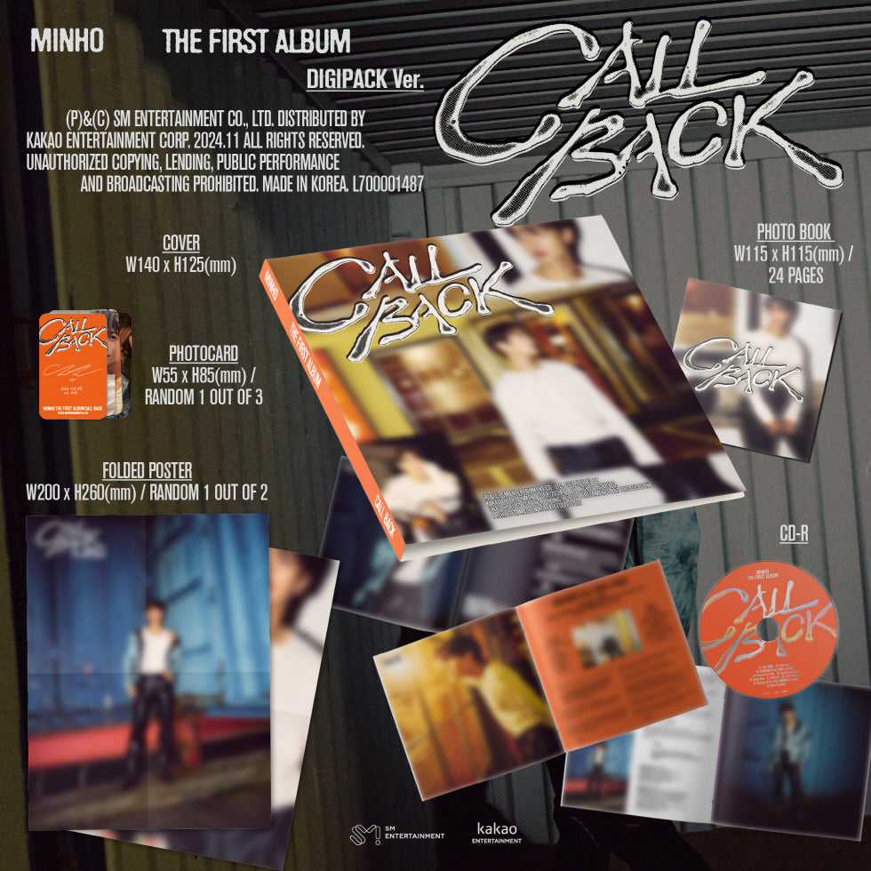 Minho (SHINee) - 1st Album Call Back Digipack Version.