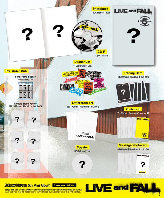 Xdinary Heroes 5th Mini Album LIVE and FALL Photobook Version (2 Versions).