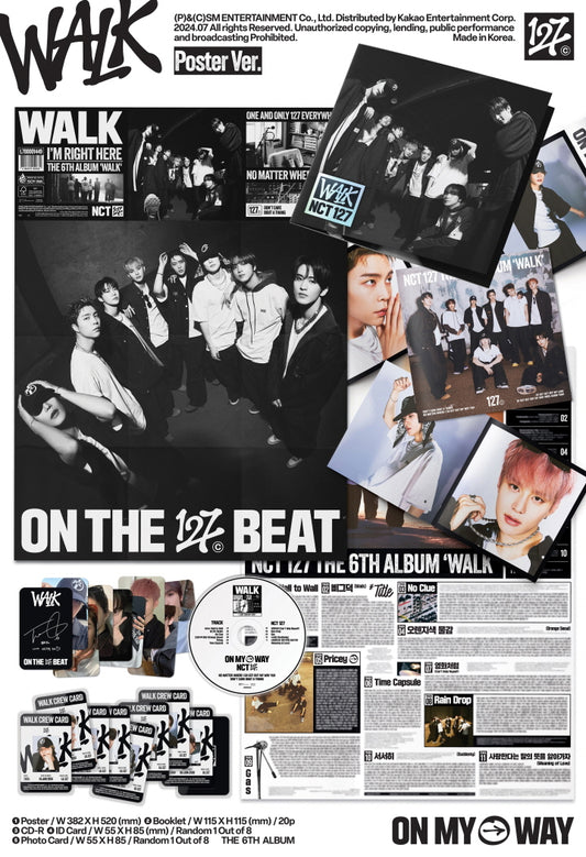 NCT 127 6th Album WALK Poster Version.