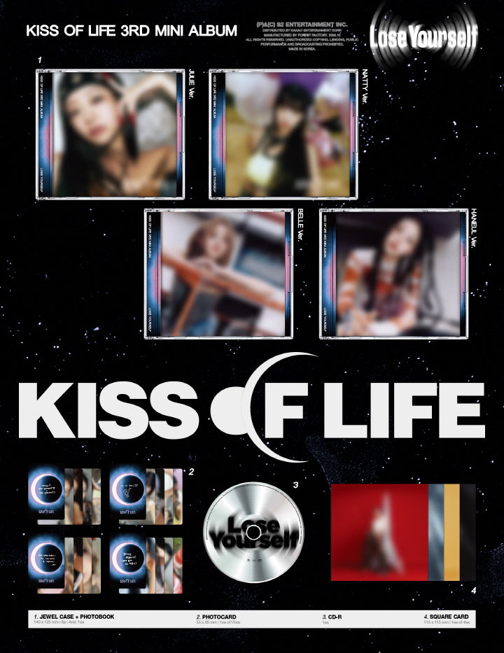 Kiss of life - 3rd Mini Album Lose Yourself Jewel Version (4 Versions).