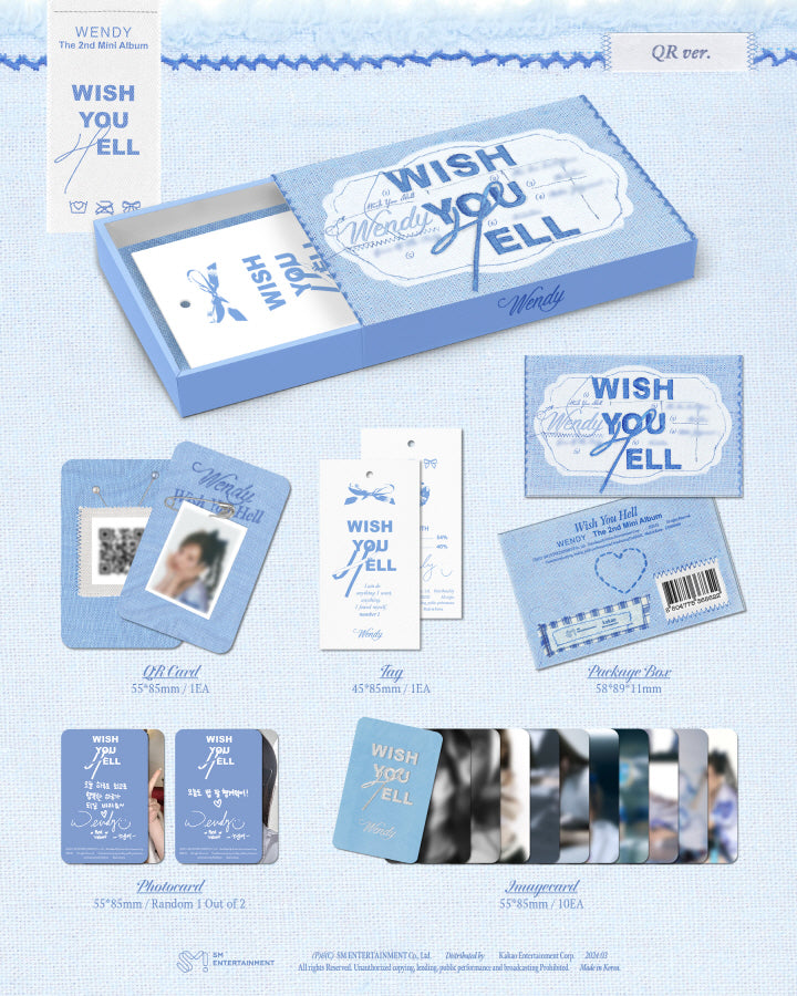 Wendy (Red Velvet) - 2nd Mini Album Wish You Hell QR Version.