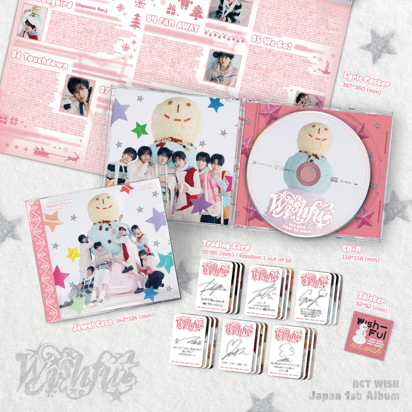 NCT WISH - Japan 1st Full Album WISHFUL (Standard Version).