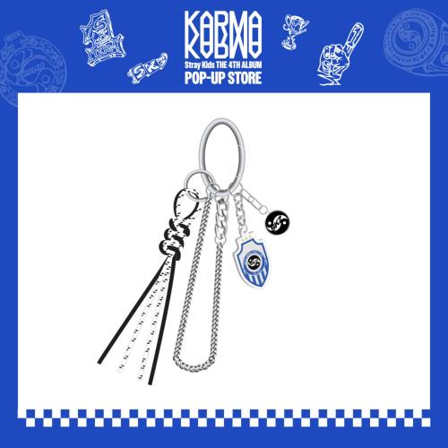 Stray Kids - OFFICIAL MD [KARMA POP-UP] CEREMONY METAL KEYRING – K