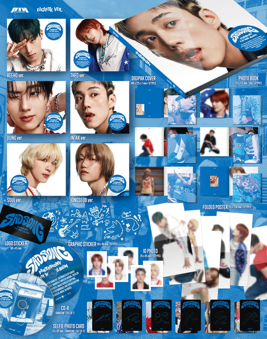 P1Harmony 7th Mini Alum Sad Song Digipak Version (6 Versions).