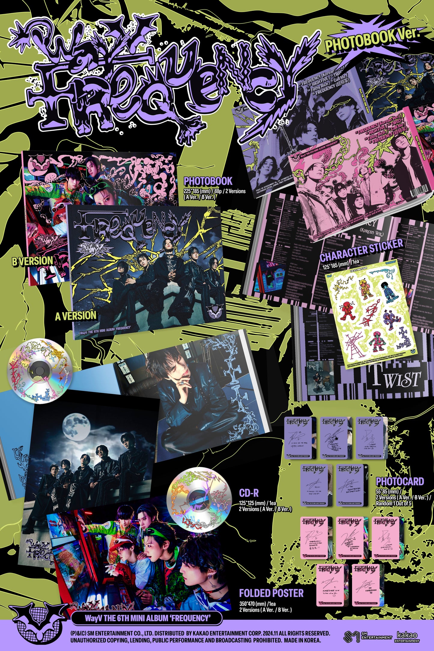 WayV - 6th Mini Album Frequency Photobook Version (2 Versions).