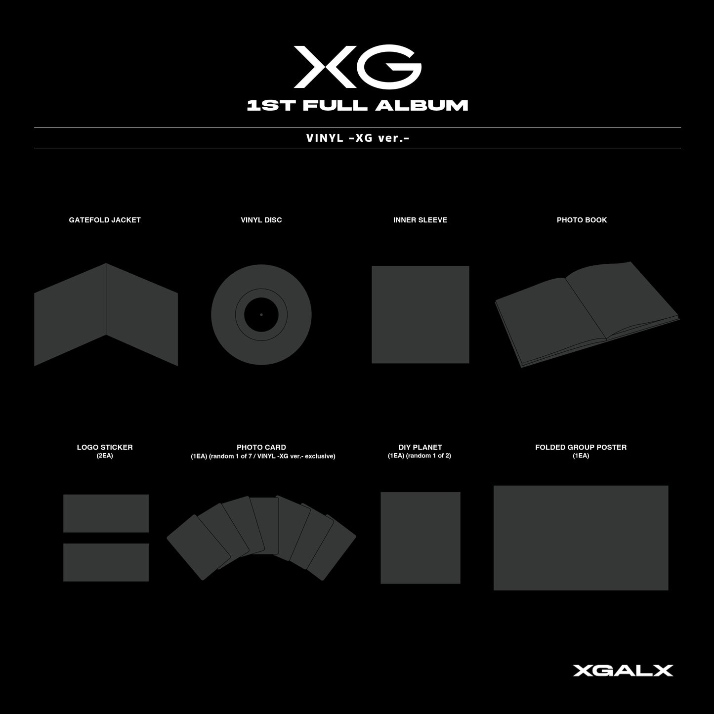 (PRE-ORDER 2026-01-24) XG - 1st Full Album LP Vinyl Version.