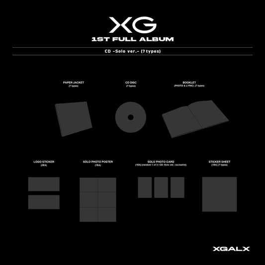 (PRE-ORDER 2026-01-24) XG - 1st Full Album Solo Version (7 Versions)