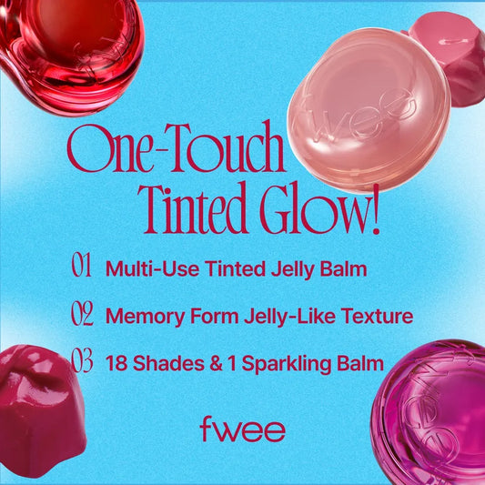 fwee - Lip & Cheek Glowy Jelly Pot + Keyring (4 g)