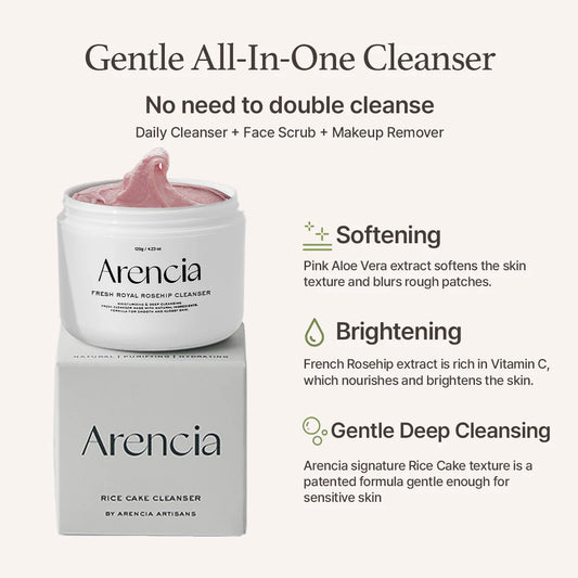 Arencia - Fresh Royal Rosehip Cleanser (120 g).