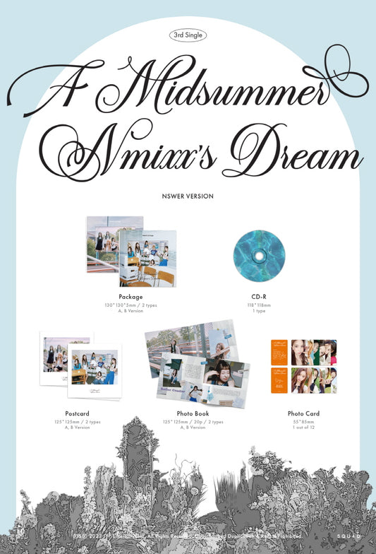 NMIXX 3RD SINGLE Album A MIDSUMMER NMIXX'S DREAM, NSWER VERSION, RANDOM.