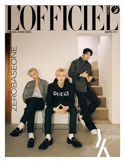 L'OFFICIEL KOREA (Magazine) - 2024 Winter Special - Cover Zerobaseone (4 Covers).