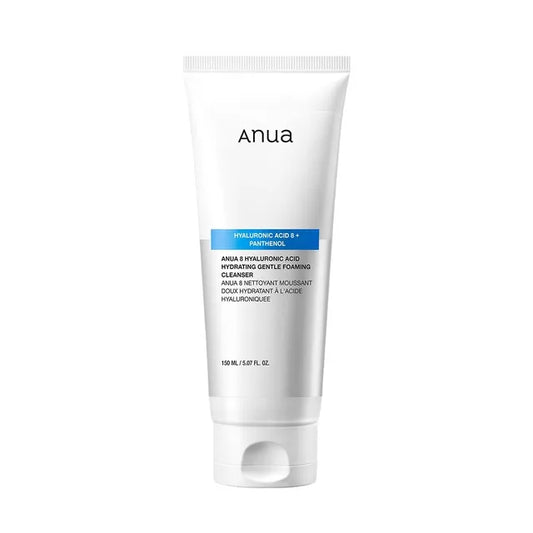 ANUA - 8 Hyaluronic Acid Hydrating Gentle Foaming Cleanser (150 mL).