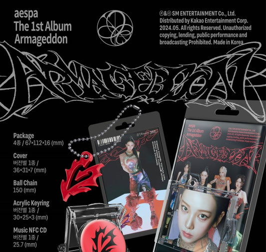 aespa - 1st Album Armageddon SMini Version (4 Versions).