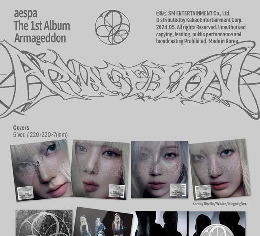 aespa - 1st Album Armageddon My Power Version (5 Versions).