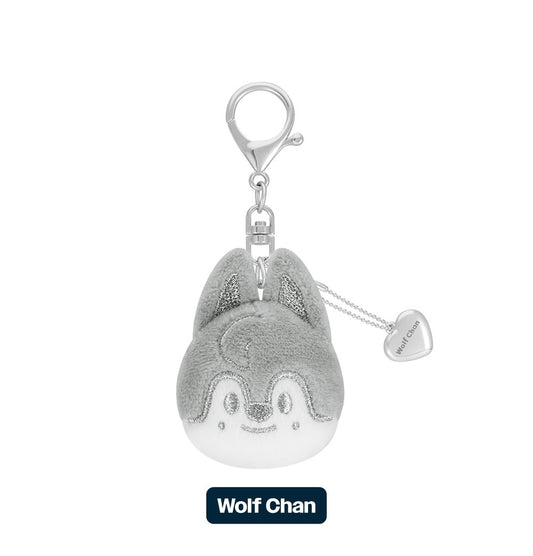 (PRE-ORDER 2026-02-06) Stray Kids <dominATE : celebrATE> MD Merch (SKZOO FACE KEYRING SILVER Version)(8 Versions)