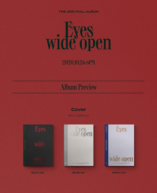 TWICE - 2nd Album EYES WIDE OPEN (3 Versions).