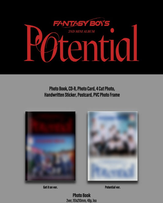 FANTASY BOYS 2nd Mini Album Potential (2 Versions).