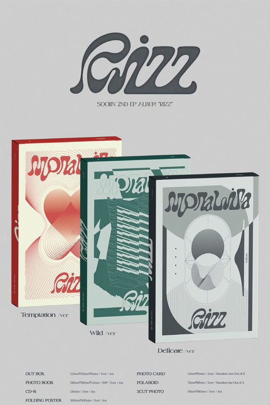 SOOJIN - 2nd EP Album RIZZ (3 Version)