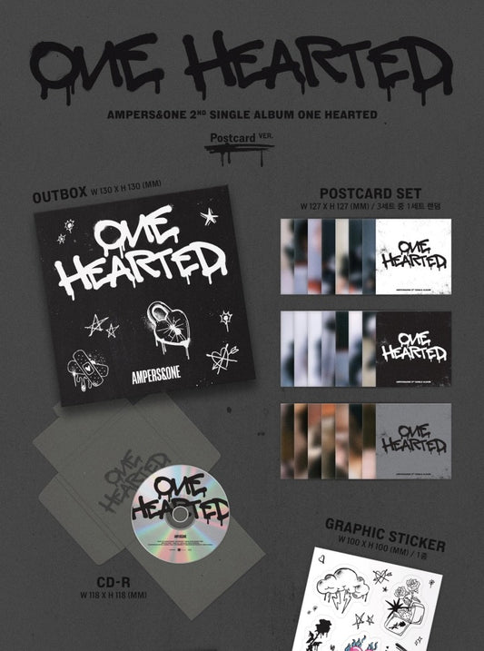 AMPERS&ONE - 2nd Single Album ONE HEARTED Postcard Version