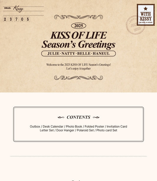 KISS OF LIFE - 2025 Season's Greetings.