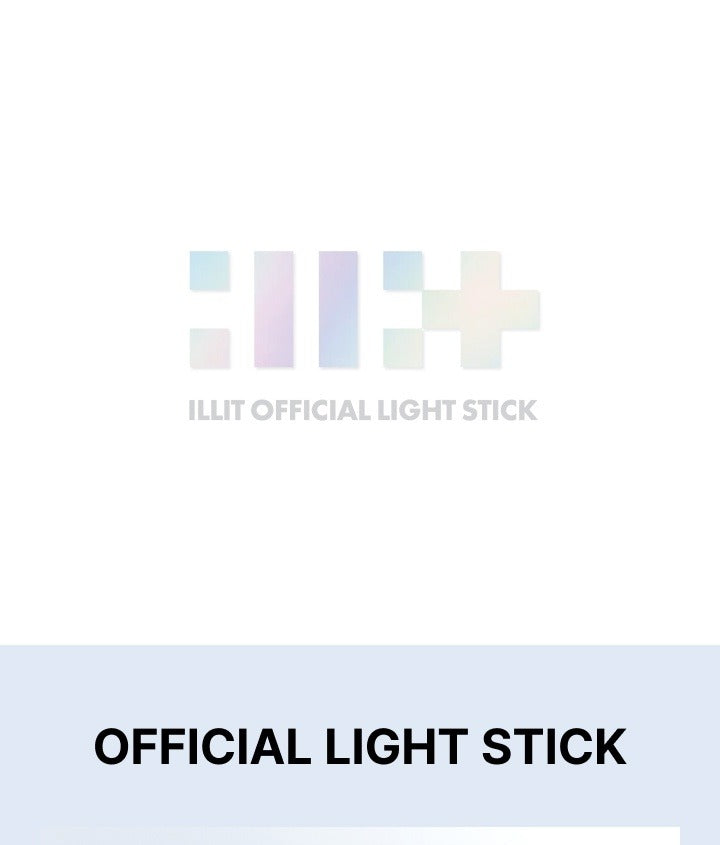 (RESTOCK) ILLIT - OFFICIAL LIGHT STICK (with K-Towns Light Stick Event)._
