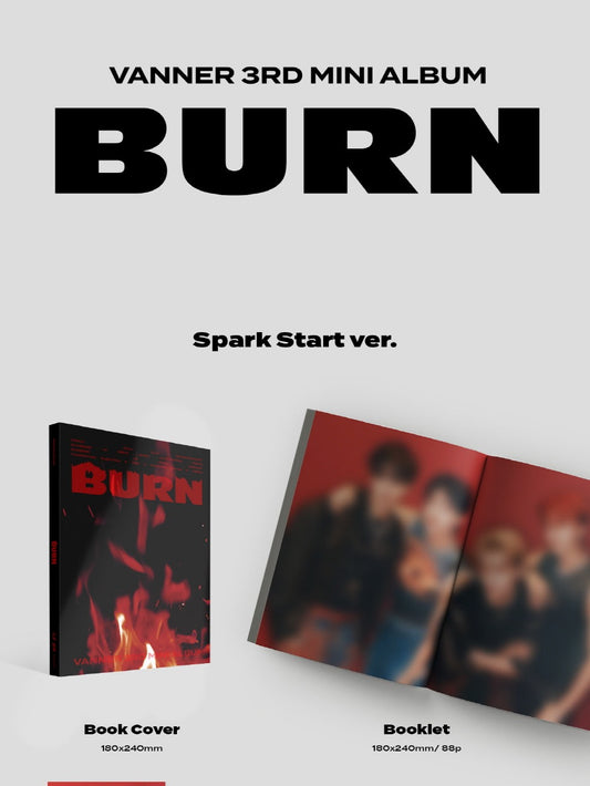 VANNER - 3rd Mini Album BURN (3 Versions).