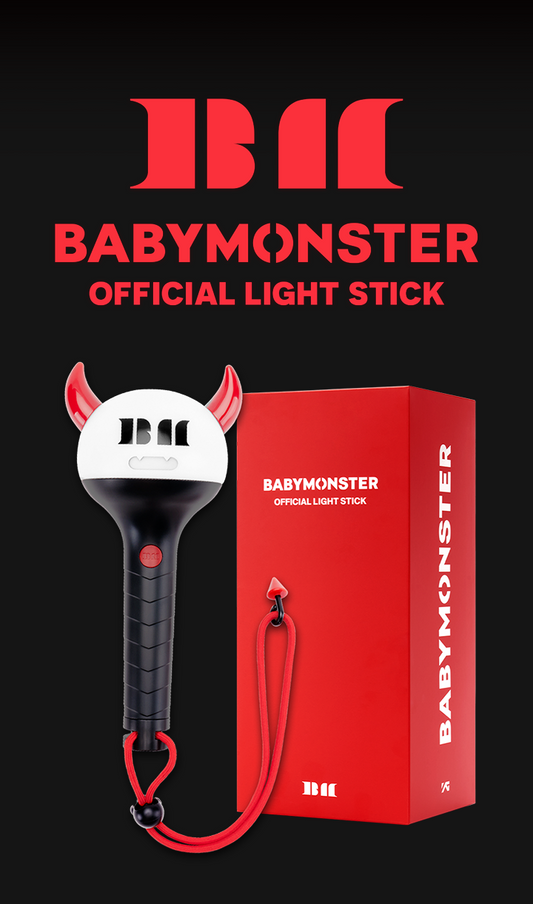 BABYMONSTER - OFFICIAL LIGHT STICK (POB - Photocard Included with K-Towns Light Stick Event).
