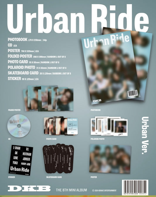 DKB 8th Mini Album Urban Ride (2 Version).