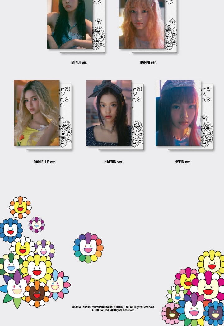 NewJeans Japan Album Supernatural NJ x MURAKAMI Cross Bag Version (5 Versions).