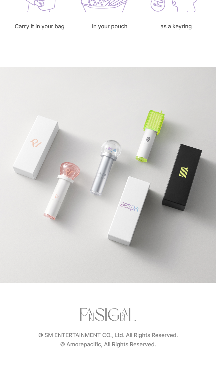 (PRE-ORDER 2026-01-10) aespa - FanSignal Lip Balm (Light stick theme)