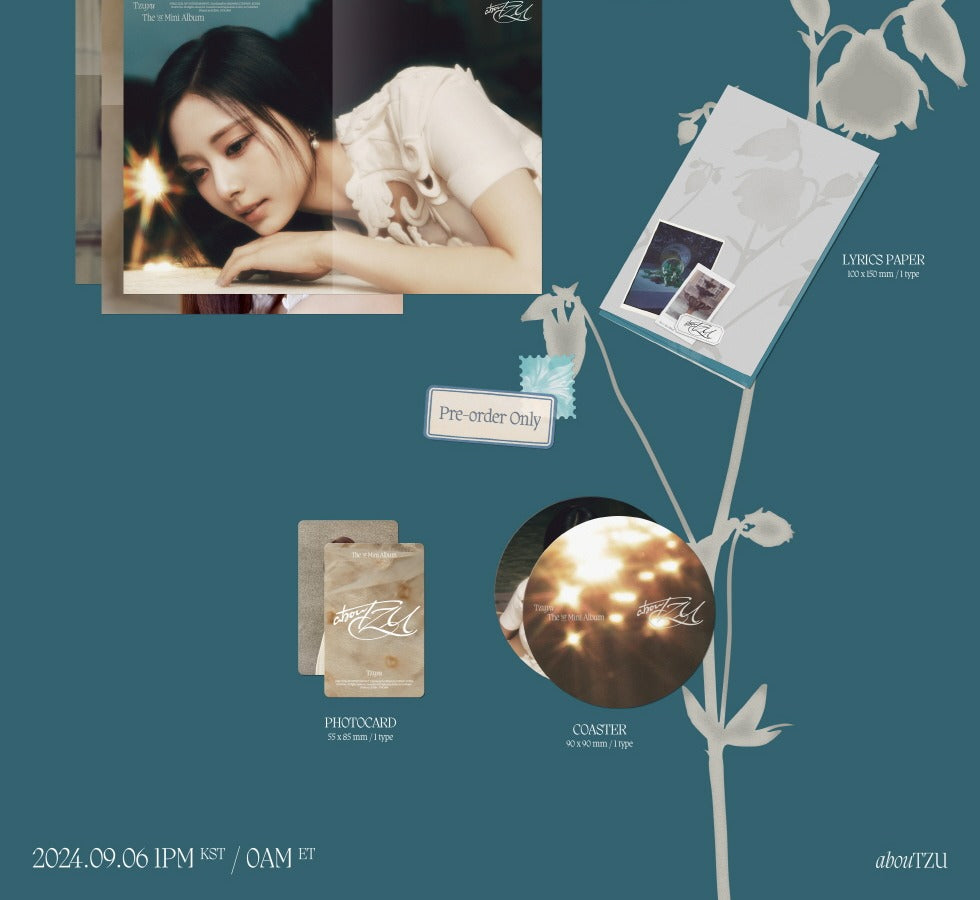 Tzuyu (Twice) 1st Mini Album abouTZU Heaven Version(Limited quantity).