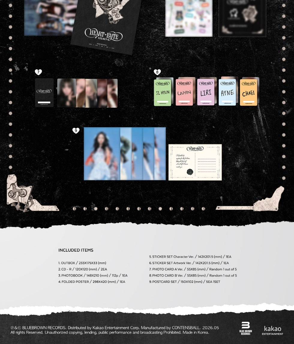 (PRE-ORDER 2026-05-29) HEART OF WOMAN - THE 1st ALBUM [Heart Byte : LEGACY) Golden Era Version