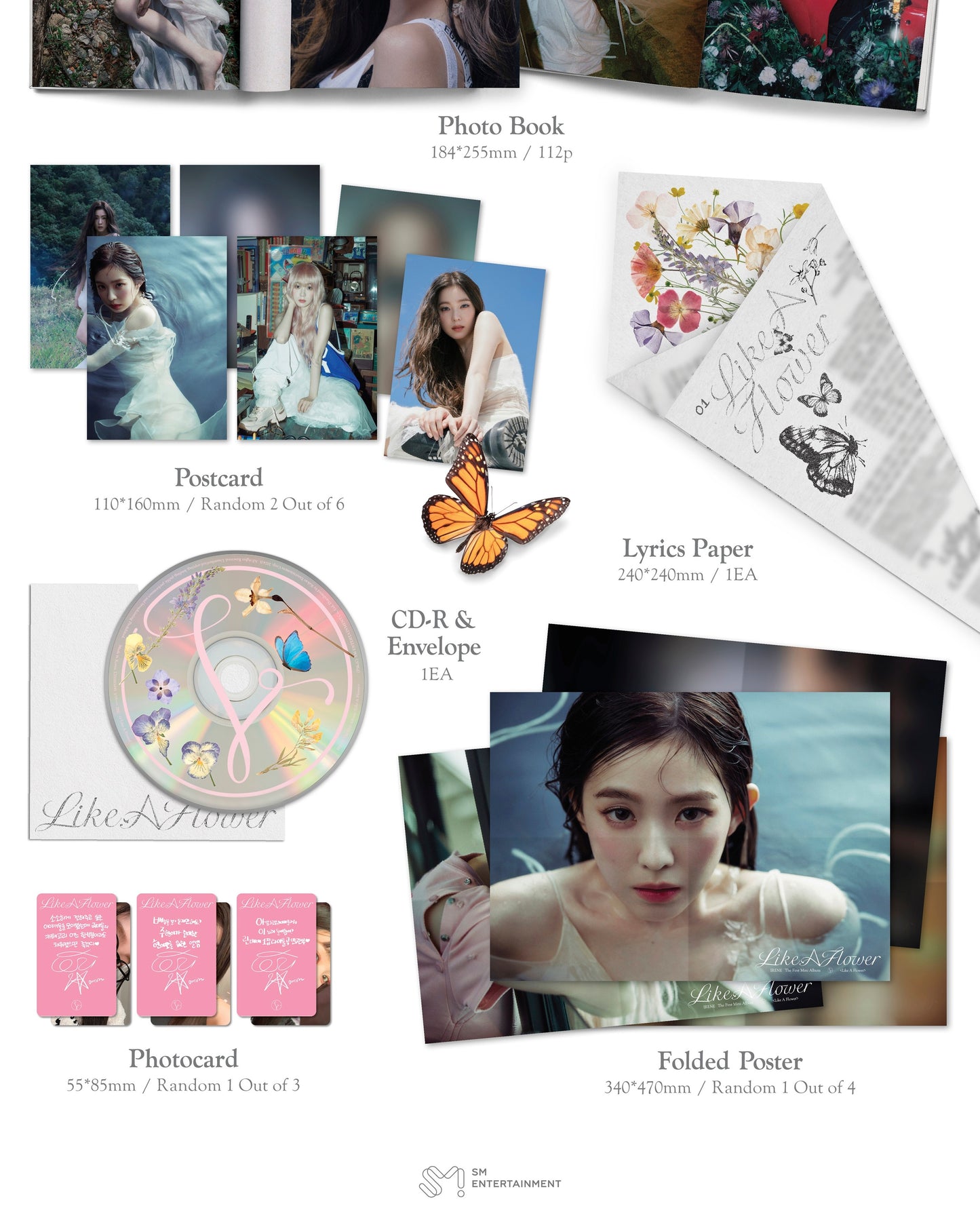 IRENE (RED VELVET) - 1st Mini Album Like a flower Photobook Version..
