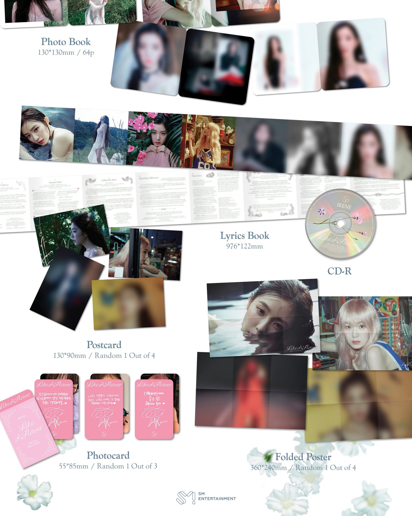 IRENE (RED VELVET) - 1st Mini Album Like a flower Case Version.